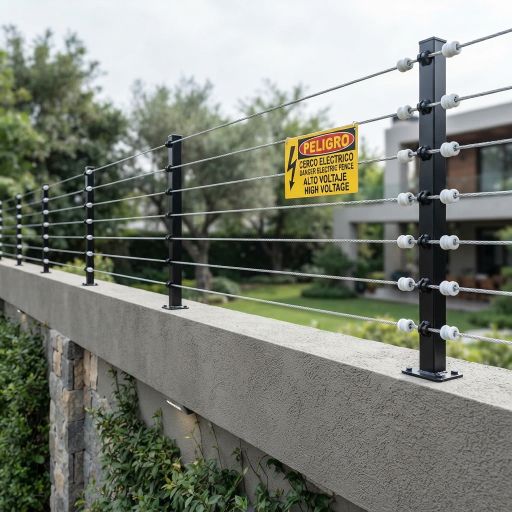 Cerco eléctrico de alta seguridad instalado por SIBCA